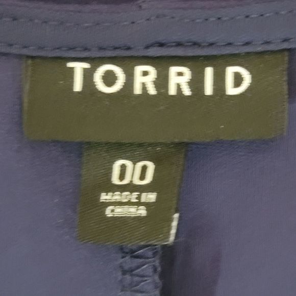 Torrid Navy Premium Ponte Peplum Dress, Sz. - Picture 6 of 12